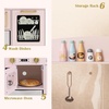 image:imageINFANS Kids Kitchen Playset Toddler Wooden Pretend Cooking Toy Set with Acrylic Drawing Board Ice Machine Dishwasher Cloth Drawer Stove Removable Sink Simulation Play Kitchen for Boys GirlsPink
