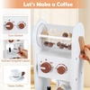 image:imageINFANS Kids Kitchen Playset with Real Running Water Ultimate Wooden Corner Pretend Cooking Set with Simulation Light Sound Stove Storage Cabinet Play Toy GiftWhite Corner