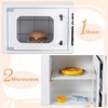 image:imageINFANS Kids Kitchen Playset with Real Running Water Ultimate Wooden Corner Pretend Cooking Set with Simulation Light Sound Stove Storage Cabinet Play Toy GiftWhite Corner