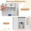 image:imageINFANS Kids Kitchen Playset with Real Running Water Ultimate Wooden Corner Pretend Cooking Set with Simulation Light Sound Stove Storage Cabinet Play Toy Giftwith Light