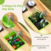 image:imageINFANS Mud Kitchen Outdoor Play Kitchen with Awning Faucet Stoves Cooking Accessories Removable Sink Wooden Kids Kitchen Playset Backyard Garden Toys for Boys Girls Ages 3with Acrylic Drawing Board