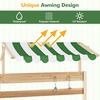 image:imageINFANS Mud Kitchen Outdoor Play Kitchen with Awning Faucet Stoves Cooking Accessories Removable Sink Wooden Kids Kitchen Playset Backyard Garden Toys for Boys Girls Ages 3with Tent