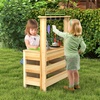 image:imageINFANS Mud Kitchen Outdoor Play Kitchen with Awning Faucet Stoves Cooking Accessories Removable Sink Wooden Kids Kitchen Playset Backyard Garden Toys for Boys Girls Ages 3with Acrylic Drawing Board
