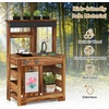 image:imageINFANS Mud Kitchen Outdoor Play Kitchen with Drawing Board 4 Cups Removable Sink Storage Cooking Accessories Wooden Kids Kitchen Playset Gift for Boys Girls Ages 3with Acrylic Drawing Board