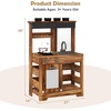 image:imageINFANS Mud Kitchen Outdoor Play Kitchen with Drawing Board 4 Cups Removable Sink Storage Cooking Accessories Wooden Kids Kitchen Playset Gift for Boys Girls Ages 3with Acrylic Drawing Board