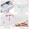 image:imageINFANS Kids Vanity 2 in 1 Princess Makeup Desk amp Chair Set with TriFolding Detachable Mirror Large Storage Shelves Wooden Pretend Play Dressing Table for Girls Cream WhiteWhite Upgrade