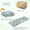 image:imageINFANS Foldable Floor Mattress for Kids Glow in Dark TriFolding Nap Mat for Sleeping Daycare Portable Foam Mattress Floor Futon Bed with Washable Cover Storage BagGary Glowing Dinosaur