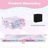 image:imageINFANS Foldable Floor Mattress for Kids Glow in Dark TriFolding Nap Mat for Sleeping Daycare Portable Foam Mattress Floor Futon Bed with Washable Cover Storage BagPink Glowing Unicorn