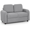 image:imageINFANS Kids Sofa 2 Seat Soft Thick Upholstered Couch with Plush Fabric Solid Wooden Frame Armrest Chair Lounge for Playroom Kids Boys GirlsGrey