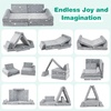 image:imageINFANS Modular Kids Play Couch 10PCS Fluorescent Toddler Creative Sectional Fort Building Sofa for Playroom Bedroom Children Convertible Soft Foam Furniture Playset Floor Cushion Boys Girls8 PCS
