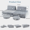 image:imageINFANS Modular Kids Play Couch 10PCS Fluorescent Toddler Creative Sectional Fort Building Sofa for Playroom Bedroom Children Convertible Soft Foam Furniture Playset Floor Cushion Boys Girls6 PCS