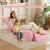 image:imageINFANS Modular Kids Play Couch 13 PCS Toddler Creative Sectional Fort Building Sofa for Bedroom Playroom Children Convertible Versatile Soft Foam Furniture Playset Crawling Floor CushionPink