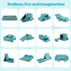 image:imageINFANS Modular Kids Play Couch 13 PCS Toddler Creative Sectional Fort Building Sofa for Bedroom Playroom Children Convertible Versatile Soft Foam Furniture Playset Crawling Floor CushionGreen