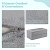 image:imageINFANS Modular Kids Play Couch Toddler Sectional Fort Building Sofa for Playroom Bedroom Convertible Soft Foam Furniture Playset and Floor Cushion for Boys and Girls PinkGrey