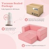 image:imageINFANS Modular Kids Play Couch Toddler Sectional Fort Building Sofa for Playroom Bedroom Convertible Soft Foam Furniture Playset and Floor Cushion for Boys and Girls PinkPink