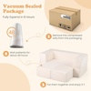 image:imageINFANS Modular Kids Play Couch Toddler Sectional Fort Building Sofa for Playroom Bedroom Convertible Soft Foam Furniture Playset and Floor Cushion for Boys and Girls PinkBeige