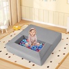 image:imageINFANS Modular Kids Play Couch Toddler Sectional Fort Building Sofa for Playroom Bedroom Convertible Soft Foam Furniture Playset and Floor Cushion for Boys and Girls PinkGrey