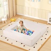 image:imageINFANS Modular Kids Play Couch Toddler Sectional Fort Building Sofa for Playroom Bedroom Convertible Soft Foam Furniture Playset and Floor Cushion for Boys and Girls PinkBeige