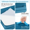 image:imageINFANS Modular Kids Play Couch Toddler Sectional Fort Building Sofa for Playroom Bedroom Convertible Soft Foam Furniture Playset and Floor Cushion for Boys and Girls PinkBlue