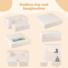 image:imageINFANS Modular Kids Play Couch Toddler Sectional Fort Building Sofa for Playroom Bedroom Convertible Soft Foam Furniture Playset and Floor Cushion for Boys and Girls PinkBeige