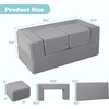 image:imageINFANS Modular Kids Play Couch Toddler Sectional Fort Building Sofa for Playroom Bedroom Convertible Soft Foam Furniture Playset and Floor Cushion for Boys and Girls PinkGrey