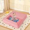 image:imageINFANS Modular Kids Play Couch Toddler Sectional Fort Building Sofa for Playroom Bedroom Convertible Soft Foam Furniture Playset and Floor Cushion for Boys and Girls PinkPink
