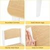 image:imageINFANS Kids Study Desk and Chair Set Wooden Learning Table with Storage Hutch Drawer Paper Roll Round MDF Student Furniture for Writing Drawing Ages 3Natural