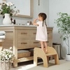 image:imageINFANS Kids Table and Chair Set Wooden Activity Table for Toddlers Arts Crafts Drawing Reading Playing Building Block Drawing Children Natural Furniture Set for Playroom NurseryNatural