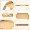 image:imageINFANS Kids Table and Chair Set Wooden Activity Table for Toddlers Arts Crafts Drawing Reading Playing Building Block Drawing Children Natural Furniture Set for Playroom NurseryNatural