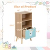 image:imageINFANS Tree Kids Bookshelf Wood 5Tier Corner Bookcase Baby Montessori Shelf Rack Childrens Bookcase Toy and Book Toddler Storage Organizer for Preschool Kids Room Playroom Boy Girls GiftBaby Bear