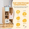 image:imageINFANS Tree Kids Bookshelf Wood 5Tier Corner Bookcase Baby Montessori Shelf Rack Childrens Bookcase Toy and Book Toddler Storage Organizer for Preschool Kids Room Playroom Boy Girls GiftBear Family