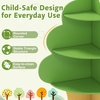 image:imageINFANS Tree Kids Bookshelf Wood 5Tier Corner Bookcase Baby Montessori Shelf Rack Childrens Bookcase Toy and Book Toddler Storage Organizer for Preschool Kids Room Playroom Boy Girls GiftTree