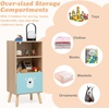 image:imageINFANS Tree Kids Bookshelf Wood 5Tier Corner Bookcase Baby Montessori Shelf Rack Childrens Bookcase Toy and Book Toddler Storage Organizer for Preschool Kids Room Playroom Boy Girls GiftBaby Bear