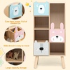 image:imageINFANS Tree Kids Bookshelf Wood 5Tier Corner Bookcase Baby Montessori Shelf Rack Childrens Bookcase Toy and Book Toddler Storage Organizer for Preschool Kids Room Playroom Boy Girls GiftBear Family