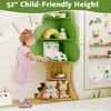image:imageINFANS Tree Kids Bookshelf Wood 5Tier Corner Bookcase Baby Montessori Shelf Rack Childrens Bookcase Toy and Book Toddler Storage Organizer for Preschool Kids Room Playroom Boy Girls GiftTree