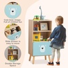 image:imageINFANS Tree Kids Bookshelf Wood 5Tier Corner Bookcase Baby Montessori Shelf Rack Childrens Bookcase Toy and Book Toddler Storage Organizer for Preschool Kids Room Playroom Boy Girls GiftBaby Bear