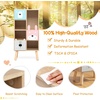 image:imageINFANS Tree Kids Bookshelf Wood 5Tier Corner Bookcase Baby Montessori Shelf Rack Childrens Bookcase Toy and Book Toddler Storage Organizer for Preschool Kids Room Playroom Boy Girls GiftBear Family
