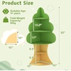 image:imageINFANS Tree Kids Bookshelf Wood 5Tier Corner Bookcase Baby Montessori Shelf Rack Childrens Bookcase Toy and Book Toddler Storage Organizer for Preschool Kids Room Playroom Boy Girls GiftTree