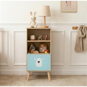 image:imageINFANS Tree Kids Bookshelf Wood 5Tier Corner Bookcase Baby Montessori Shelf Rack Childrens Bookcase Toy and Book Toddler Storage Organizer for Preschool Kids Room Playroom Boy Girls GiftBaby Bear
