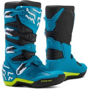 imageFox Racing UnisexChild Youth Comp Motocross BootsBlueYellow