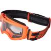 imageFox Racing Youth Main Motocross Goggle Stray Black  Clear LensDier Flo Orange  Pc Inj Lens
