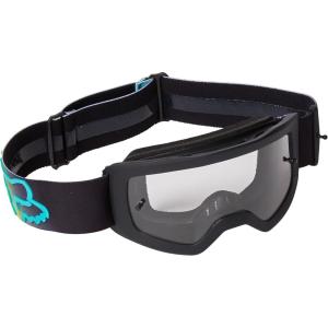 imageFox Racing Youth Main Motocross Goggle Stray Black  Clear LensDier Flo Yellow  Pc Inj Lens