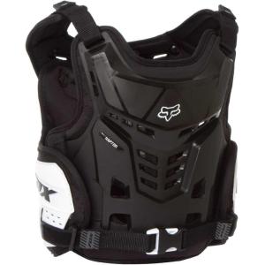 imageFox Racing UnisexChild Raptor PROFRAME LC Motocross Chest Protector CE CERTBlackWhiteOne Size