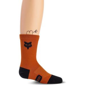 imageFox Racing Boys Youth 6quot Ranger Crew SockBurnt Orange