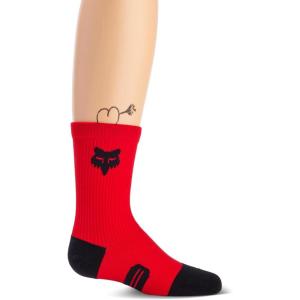 imageFox Racing Boys Youth 6quot Ranger Crew SockFluorescent Red