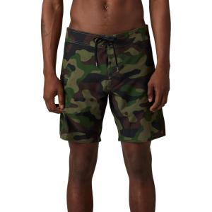 imageFox Racing Mens Standard Overhead Camo Stretch Boardshort 18quotGreen Camo
