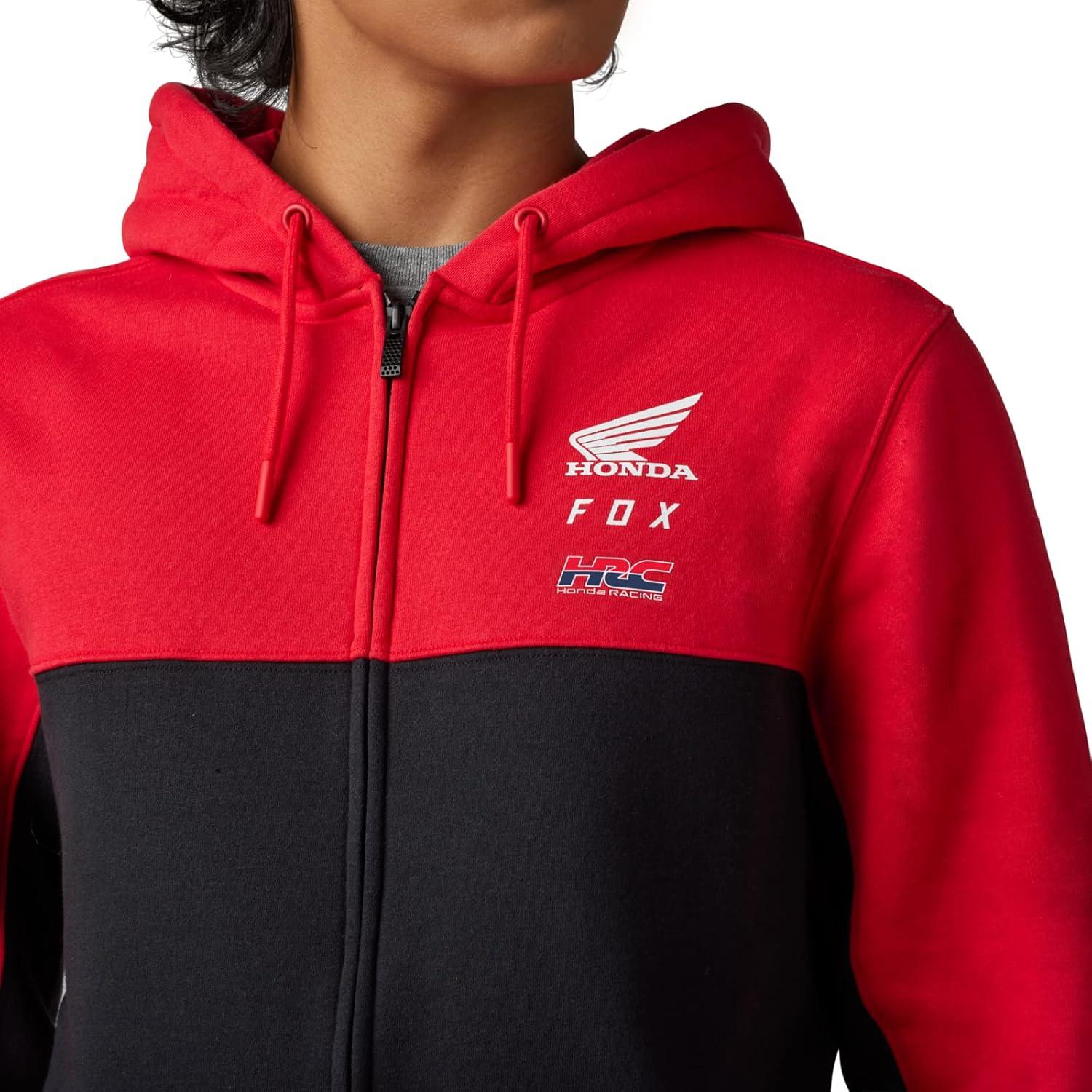 imageFox Racing Mens Fox X Honda Zip Fleece HoodieFlame Red