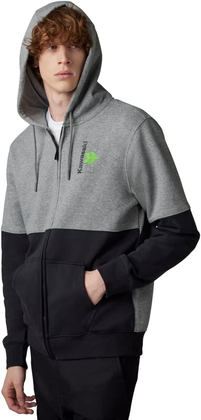 imageFox Racing Mens Fox X Honda Zip Fleece HoodieHeather Graphite
