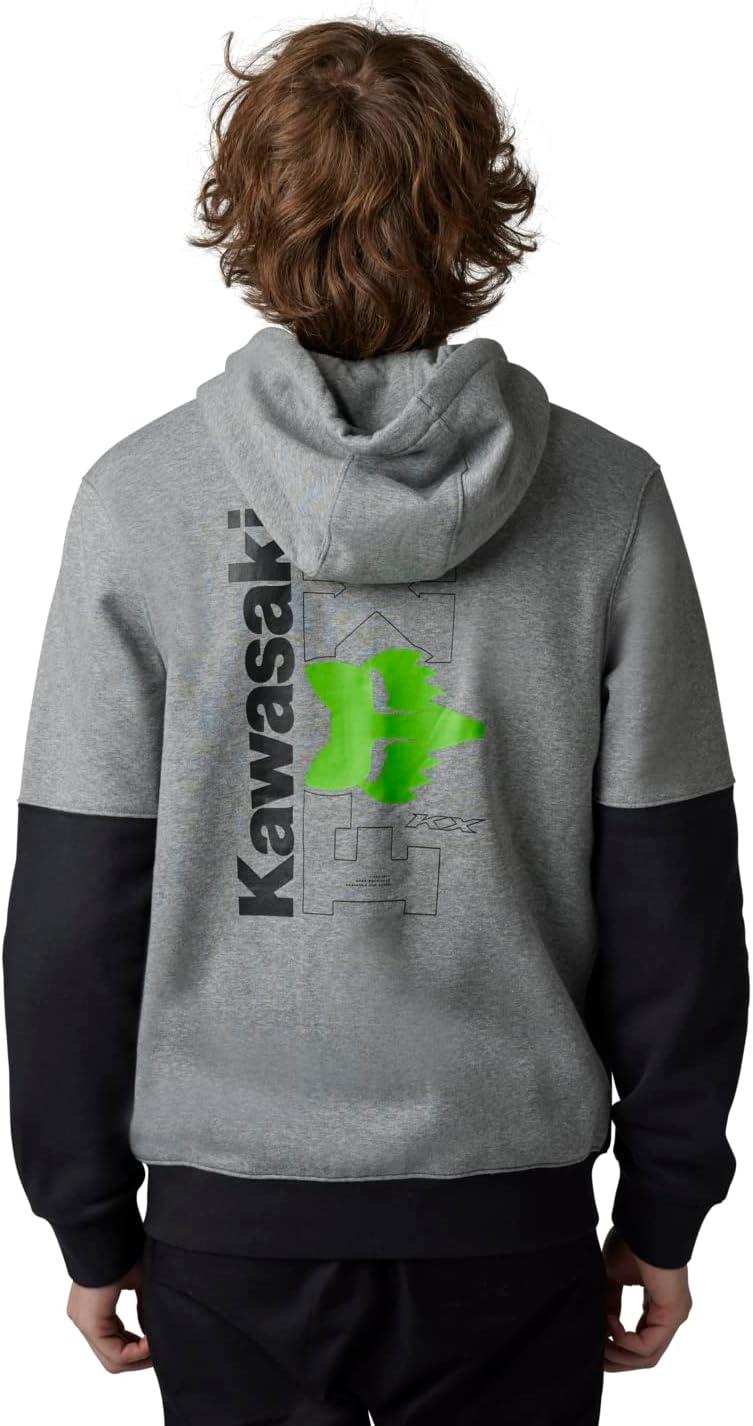 imageFox Racing Mens Fox X Honda Zip Fleece HoodieHeather Graphite