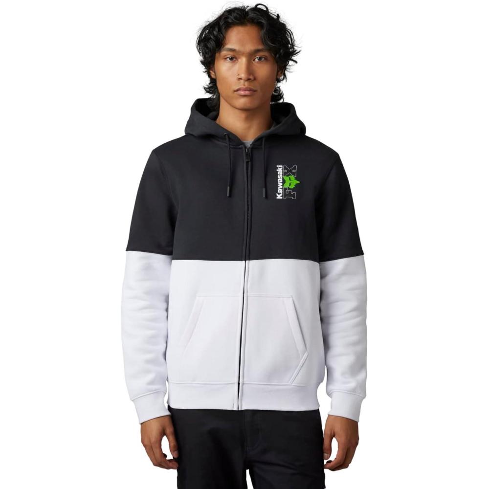 imageFox Racing Mens Fox X Honda Zip Fleece HoodieBlackWhite